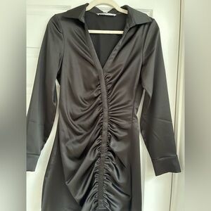 Zara Black Satin Mini dress